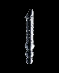 Gläs Double Ended with Anal Beads