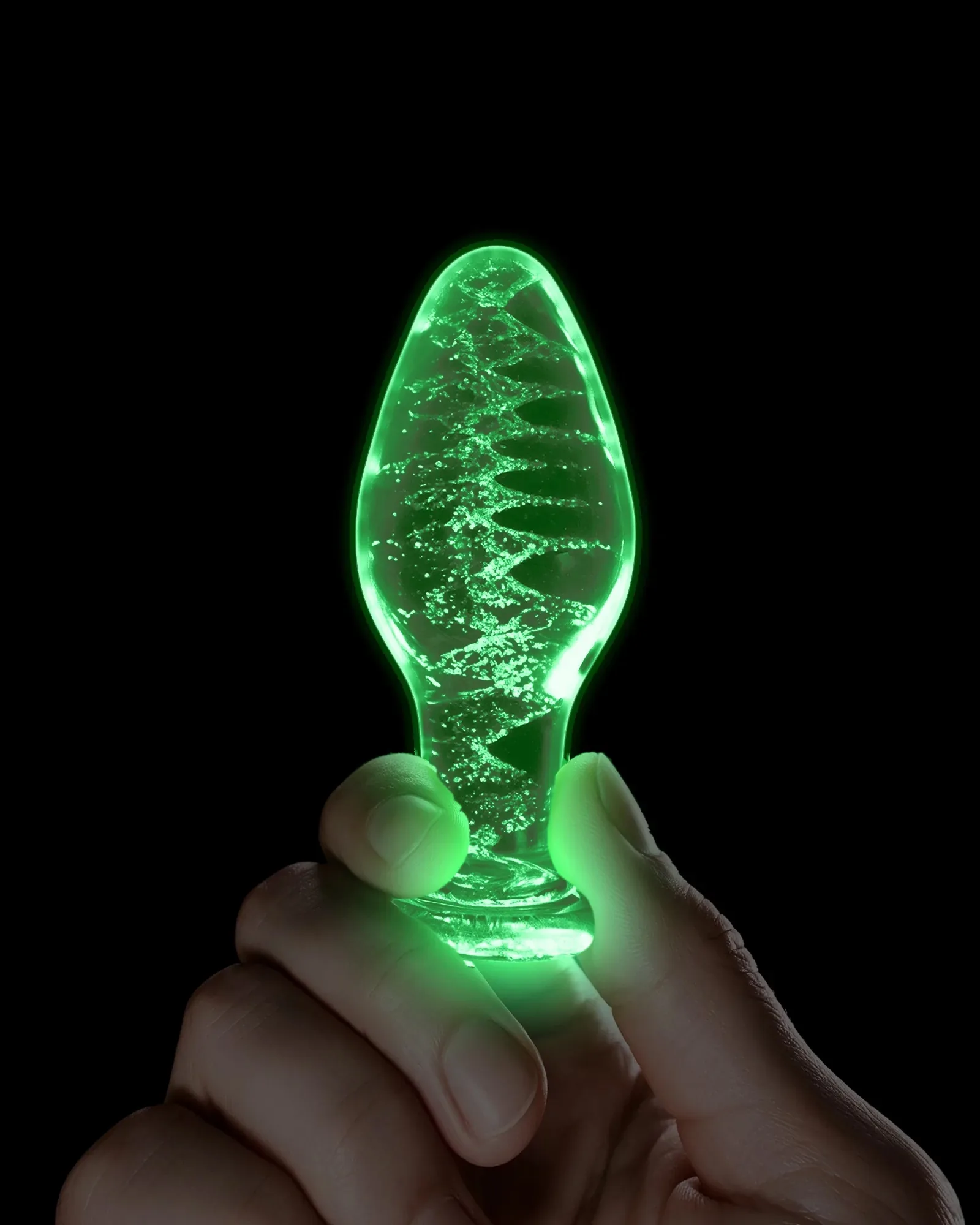 Booty Sparks Glow-In-The-Dark Anal Plug - Large