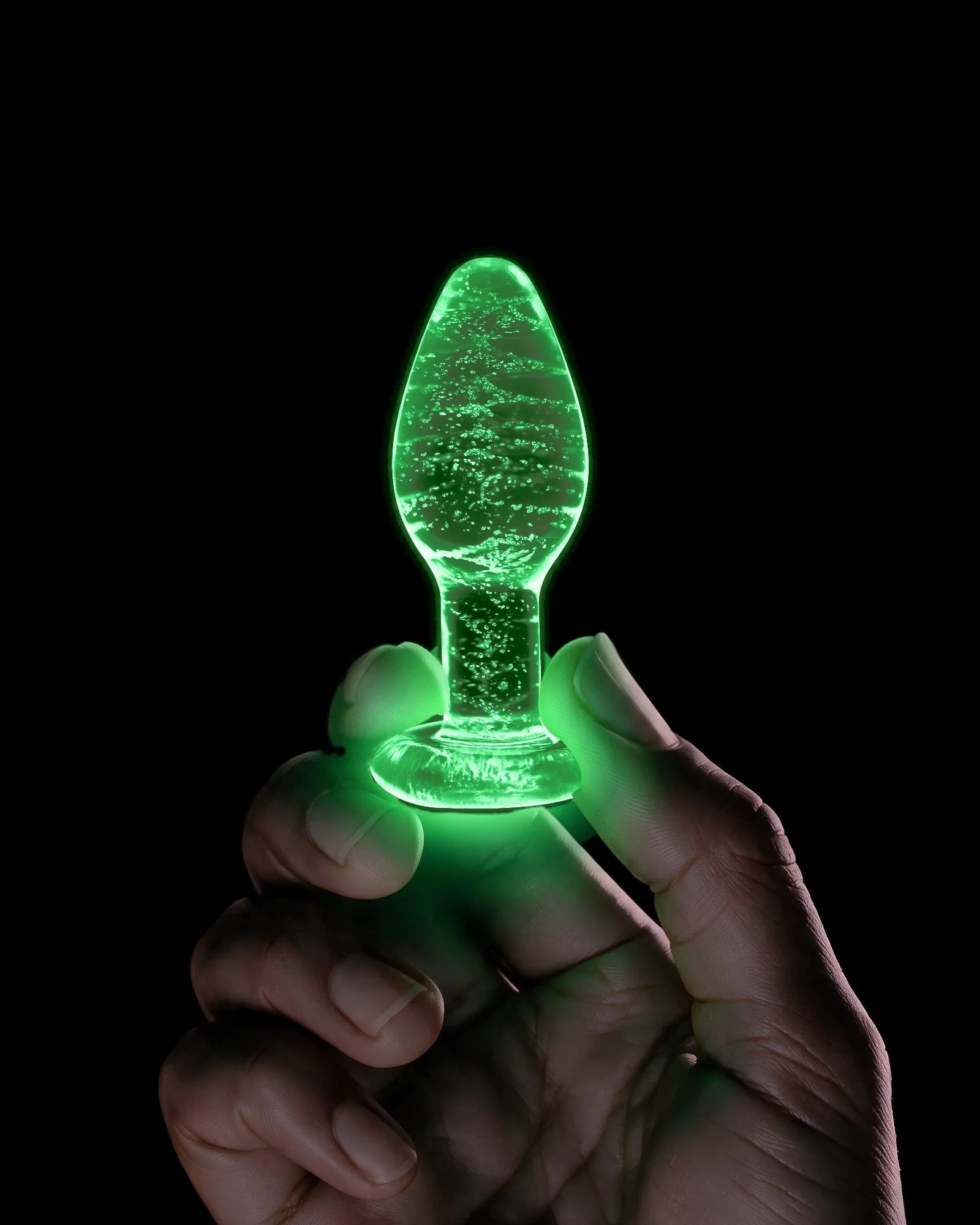 Booty Sparks Glow-In-The-Dark Anal Plug - Small